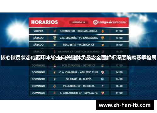 核心球员状态成西甲本轮走向关键胜负悬念全面解析深度前瞻赛季格局